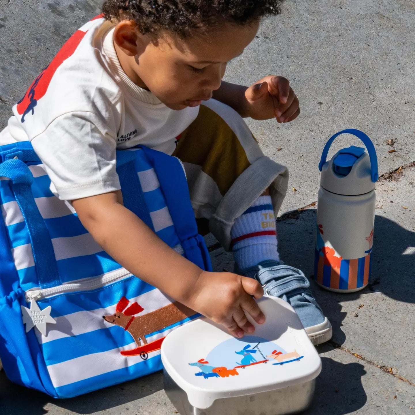 Lunchbox van roestvrij staal en siliconen Woof Gang - The Cotton Cloud
