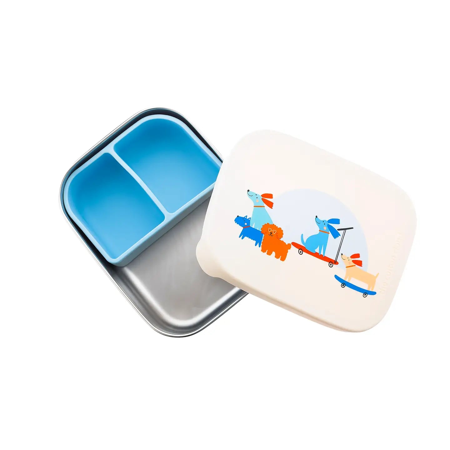 Lunchbox van roestvrij staal en siliconen Woof Gang - The Cotton Cloud