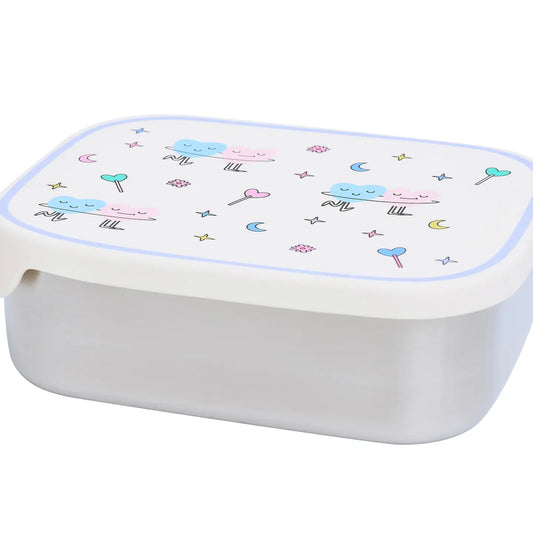 Lunchbox van roestvrij staal en siliconen Dancing hearts - The Cotton Cloud