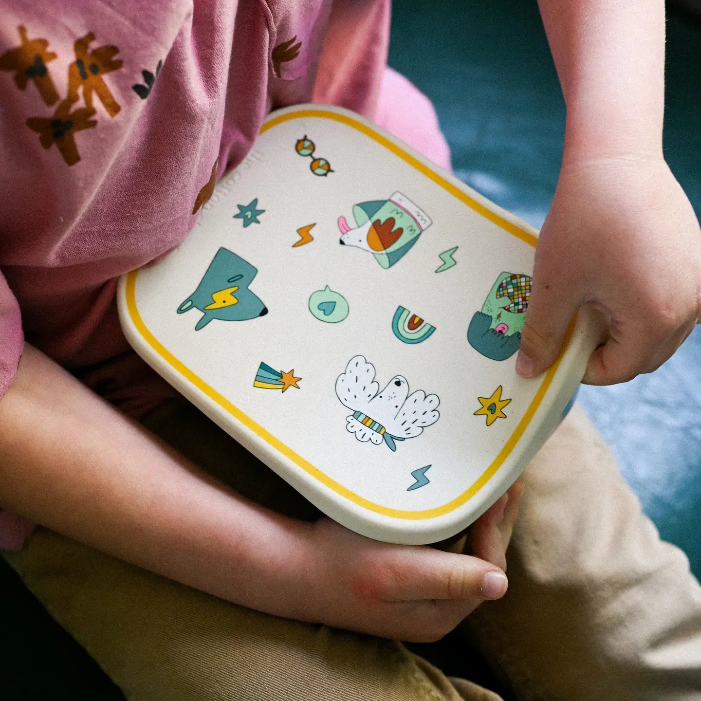 Lunchbox van roestvrij staal en siliconen Funky dogs - The Cotton Cloud