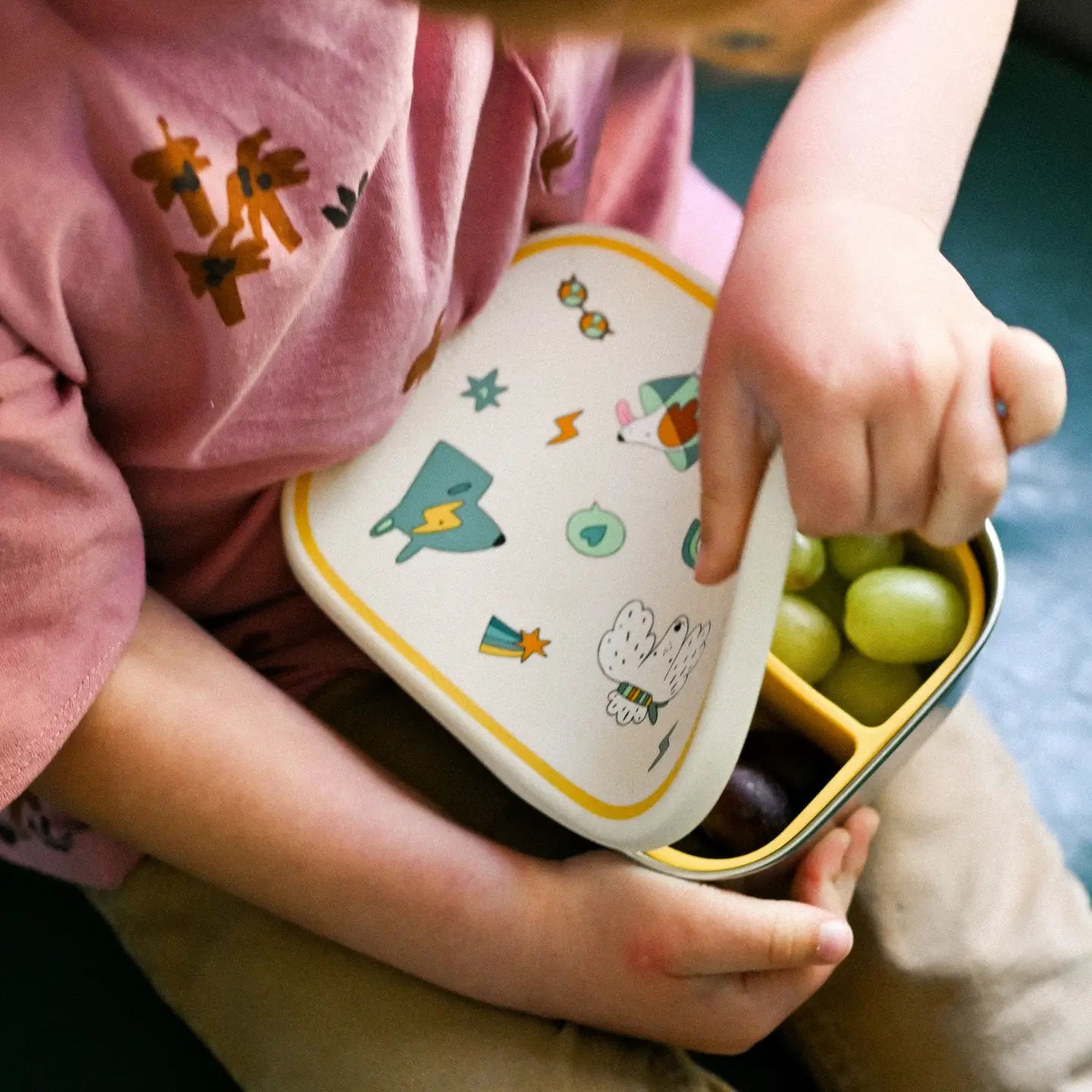 Lunchbox van roestvrij staal en siliconen Funky dogs - The Cotton Cloud